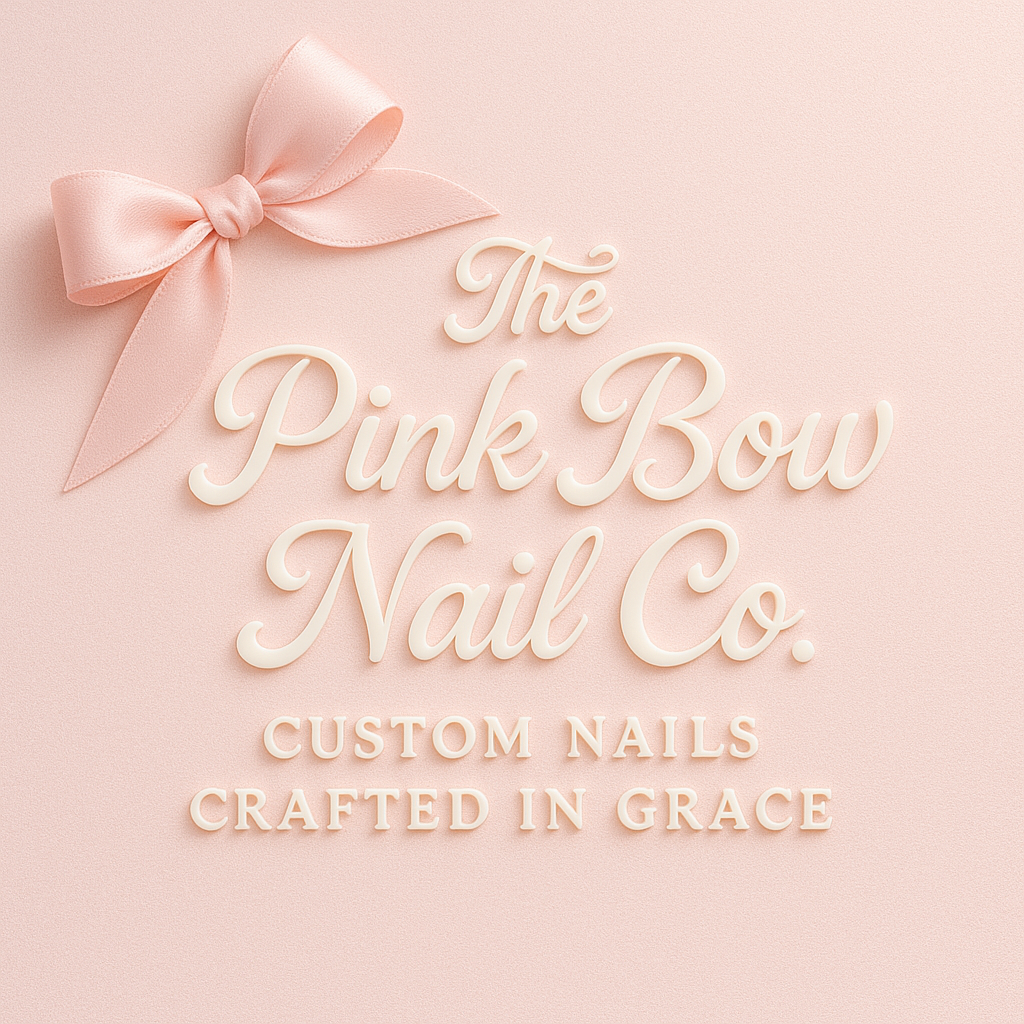 The Pink Bow Nail Co. logo